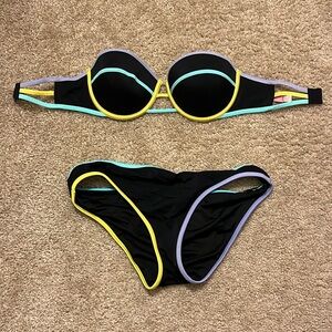 bikini matching set strapless